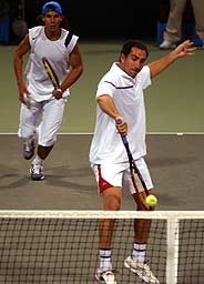 Doha dobles:<br>1� Albert Costa/Rafael Nadal<br>foto: AP, El Mundo Deporte